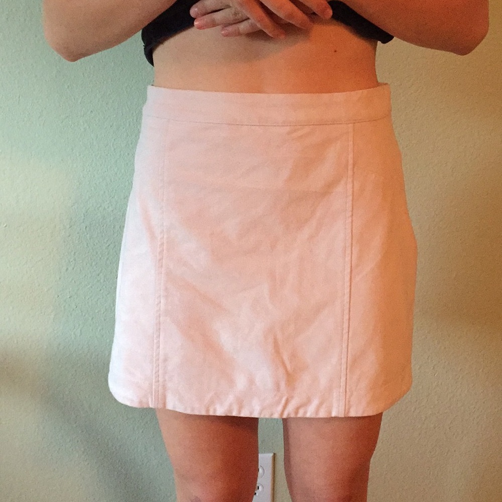 (2for$20)Abercrombie pink suede skirt